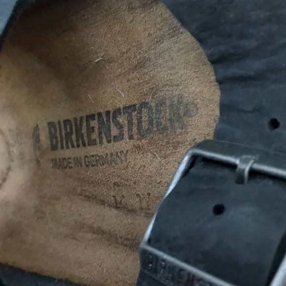 Birkenstock Leather Black Arizona Sandals 38 N - Picture 9 of 9
